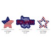 Big Dot of Happiness 4th of July - DIY Shaped Party Cut-Outs for Independence Day - 24 Count - 2 of 4