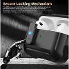 HTUTWOO AirPods Pro 2/1 Case Lock with Cleaner Kit  (S/M/L),  Protective Cover for iPod Pro (2023/2022/2019) with Keychain - 2 of 4