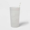 26oz Plastic Tall Tumbler Sleek Silver - Room Essentials™ - 2 of 3