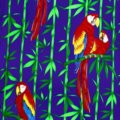 parrot leaf royal blue