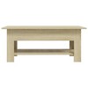 vidaXL Coffee Table White Engineered wood Storage Coffee Table - 3 of 4
