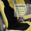 Zone Tech Wood Beaded Seat Cushion - Black Premium Quality Car Massaging Double Strung Wood Beaded Seat Cushion for Stress Free All Day! - 3 of 4