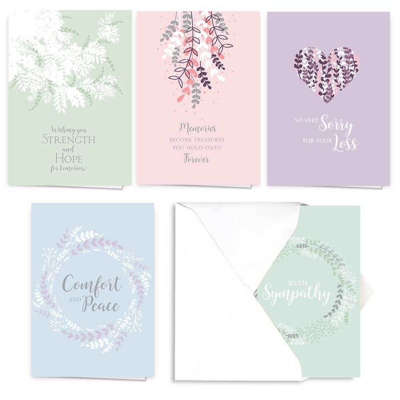 25ct Expressions Of Sympathy Card Packs, 1 of 3