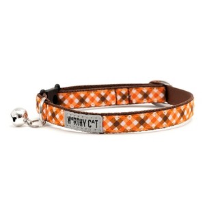 Fall Check Adjustable Cat Collar - The Worthy Dog - 1 of 3