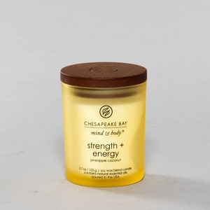 Jar Candle Strength & Energy - Mind And Body By Chesapeake Bay Candle - 1 of 4