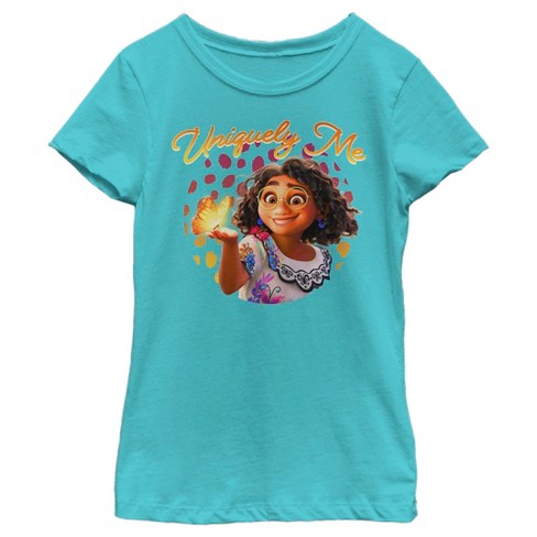 Girl's Encanto Mirable Uniquely Me T-shirt - Tahiti Blue - Large