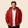 Dalix Astronaut Embroidered Hoodie Fleece Sweatshirt Zip Front Mens - 4 of 4