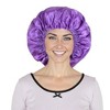Anna-Kaci Silk Sleep Bonnet Adjustable Elastic Band Smooth Hair Protection Cap for Curly and Natural Hair - 2 of 4