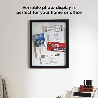 Classic Black 11x14 Wood Floating Document Frame