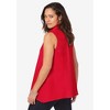 Jessica London Women's Plus Size Stretch Cotton Poplin Sleeveless Shirt - 4 of 4