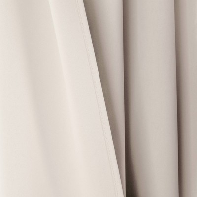 Wheat Polyester Blackout Tab Top Curtain Panels, Set of 2