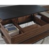 Signature Design by Ashley Kallari Lift Top Coffee Table with Storage, Warm Brown/Black - 3 of 4