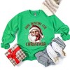 Simply Sage Market Women's Graphic Sweatshirt Just Waiting For Christmas Santa - 3 of 4