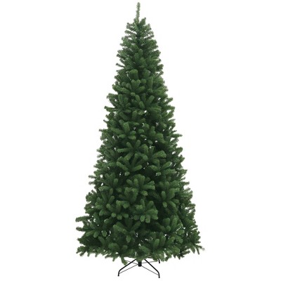 HOMCOM Artificial Christmas Tree, Home Holiday Decoration with Auto Open, Steel Base
