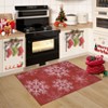 COZONY Washable Christmas Area Rug, Soft Non-Shedding Indoor Carpet with Snow Print, Foldable Low Pile Floor Mat for Living Room, Bedroom, Decor - 4 of 4