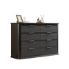 Zeus & Ruta Fluted 52" Modern Wood Dresser with 8 Drawers, Curved Design for Living Room & Hallway Storage - 2 of 4