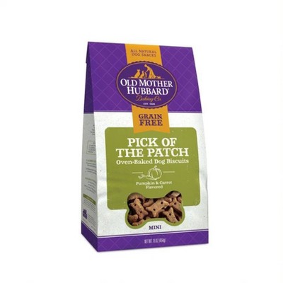 Old Mother Hubbard Grain Free Crunchy Pick of The Patch Biscuits Mini Oven Baked Dog Treats – 16oz