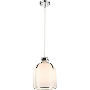 Pearson Collection Brushed Nickel Caged Pendant Light - 1 Bulb, Dimmable, Industrial Style - 1 of 4