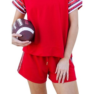 Women's Lauren Sequin Shorts - Mary Square - 1 of 3