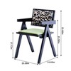 GDFStudio Chardean Fabric Upholstered Rubberwood Dining Chairs (Set of 2) - 3 of 4