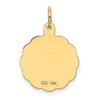 Black Bow Jewelry 14k Yellow Gold Sweet 16 Disc Charm or Pendant, 15mm - 3 of 4