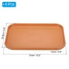 Unique Bargains Kitchen Restaurant Reusable Lightweight Plastic Fast Food Serving Tray 6 Pcs - 2 of 4