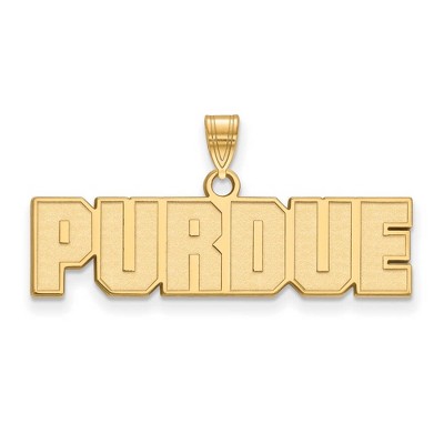 Black Bow Jewelry 14k Yellow Gold Purdue Boilermakers NCAA Small Pendant