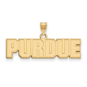 Black Bow Jewelry 14k Yellow Gold Purdue Boilermakers NCAA Small Pendant - 1 of 3