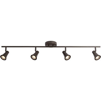 Pro Track Castro 4-Light Bronze GU10 LED Track Fixture