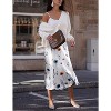 Women's High Waist Satin Midi Skirt - Elegant A-Line Silky Skirt Dh590 - 3 of 4
