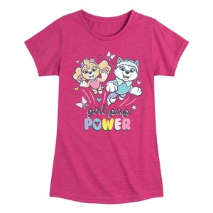 Girls' - Paw Patrol - Girl Pup Power Fitted Short Sleeve Graphic T-Shirt - 1 of 4