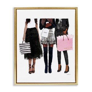 Stupell Industries Fashion Models Glam Watercolor, 17" x 21" - 1 of 4