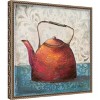Amanti Art The Red Teapot by Patricia Pinto Canvas Wall Art Print Framed 16 x 16-in. - 3 of 4