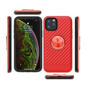 Reiko Apple iPhone 11 Pro Case with Ring Holder in Red - 1 of 2