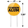 Towson University Tigers Alumn Acrylic Cake Topper Party Decoration for Wedding Anniversary Birthday Graduation - 2 of 4
