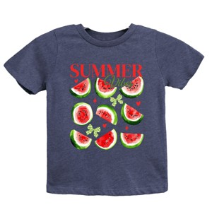 The Juniper Shop Watermelon Chart Summer Vibes Youth Short Sleeve Tee - 1 of 4