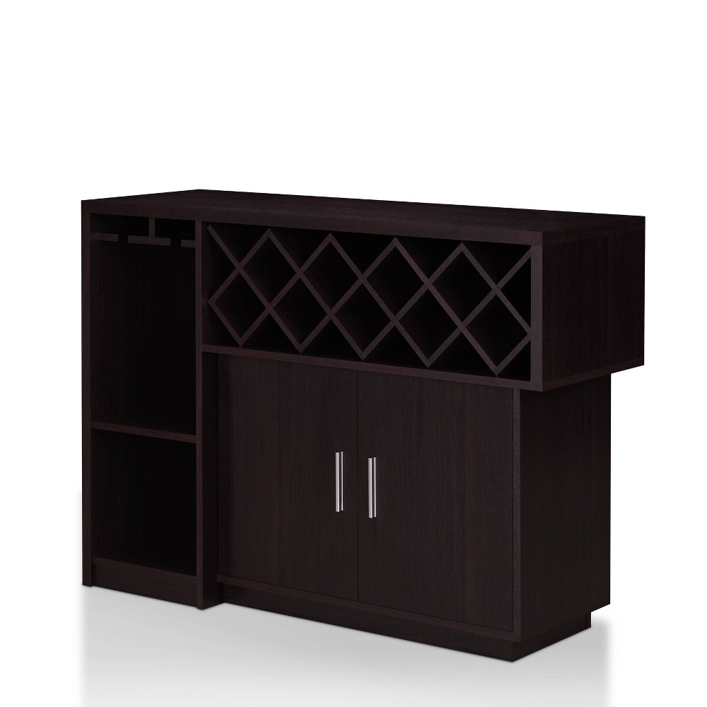 Photos - Display Cabinet / Bookcase Harbinger Contemporary Multi Storage Buffet Cabinet Espresso - HOMES: Insi