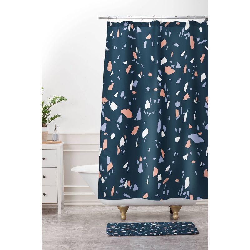 Emanuela Carratoni So Blue Terrazzo Shower Curtain Blue - Deny Designs, 4 of 7