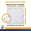 Filter King 15.5x29x1 Air Filter | 4-PACK | MERV 13 HVAC Pleated A/C Furnace Filters | MADE IN USA | Actual Size: 15.5 x 29 x .75" - 2 of 4