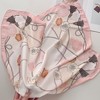 Anna-Kaci Silky Square Scarf with Floral and Rope Print for Neck Hair or Bag Styling - 2 of 4