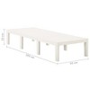 vidaXL Sun Lounger Plastic White - 3 of 4