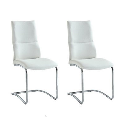 Chintaly Imports,Cantilever Curved-Back Side Chair - Set of 2