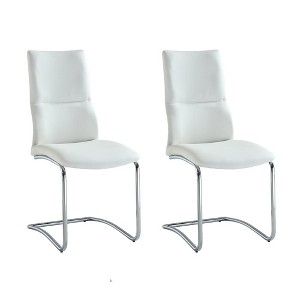 Chintaly Imports,Cantilever Curved-Back Side Chair - Set of 2 - 1 of 2