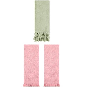 REGALWOVEN 3 Packs Cotton Soft Absorbent Boho Turkish Decorative Hand Towels - 1 of 4