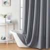 Moga Grey Shower Curtain, Hotel Luxury Fabric, Water Repellent, 72 Wx 72 L - 3 of 4