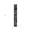 HomeRoots 72" Black And White Solid Wood Beware Halloween Ghost Porch Sign - 3 of 4