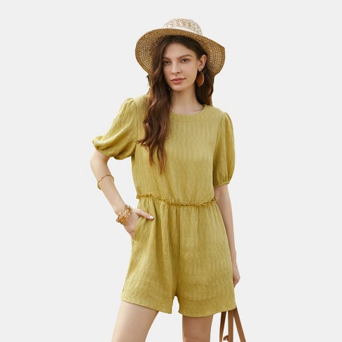 Target 2024 mustard jumpsuit