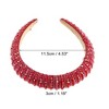 Unique Bargains Crystal Headband Rhinestone Hairband for Women 1.2 Inch Wide 1Pcs - 4 of 4