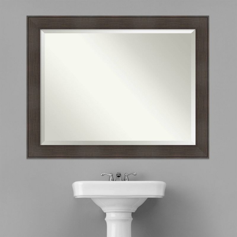 William Framed Bathroom Vanity Wall Mirror Espresso - Amanti Art, 5 of 7