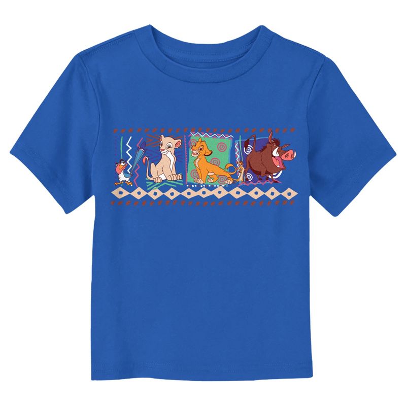 Lion King Friends Tribal Print T-Shirt, 1 of 4